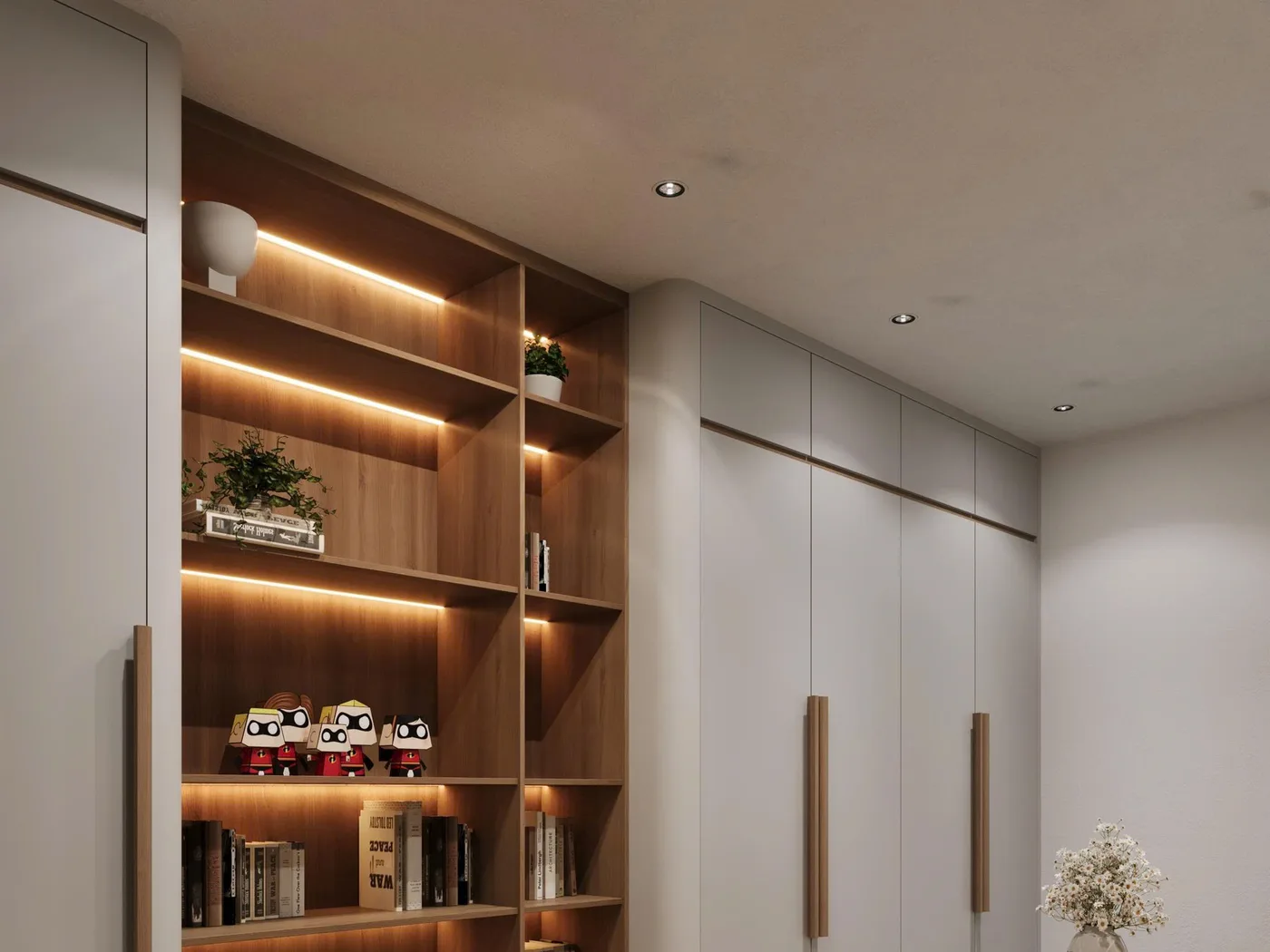 Bản vẽ 3D phòng ngủ và tủ quần áo — ảnh 7